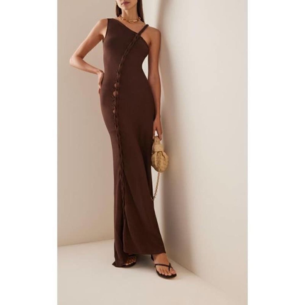 Aya Muse macramé-detail Maxi Dress Small